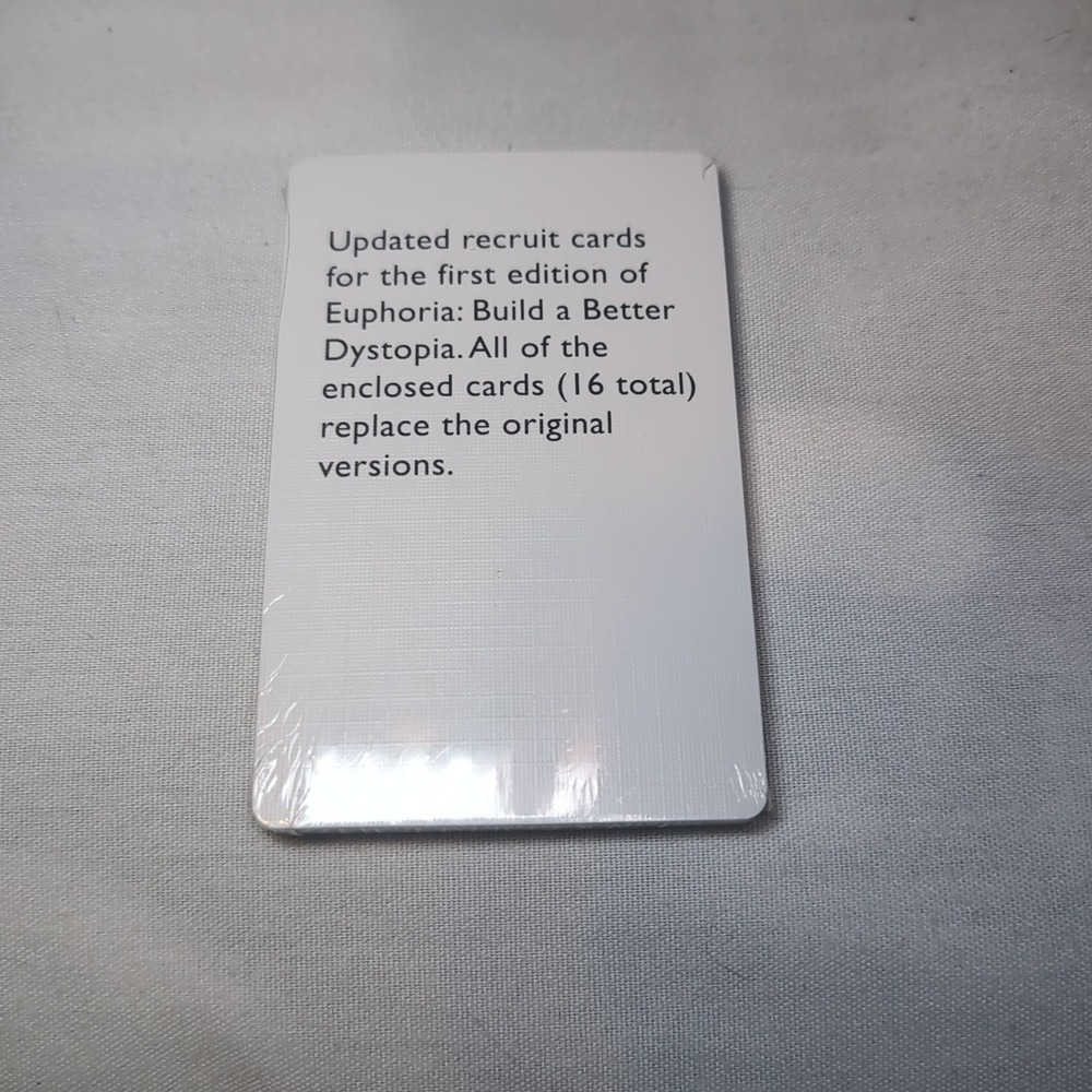 Stonemaier Games: Euphoria - Build a Better Dystopia- 16x Recruit Cards ONLY